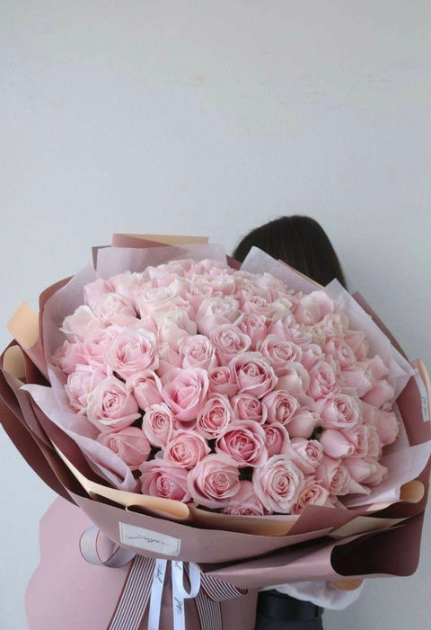 multi-dozen blush rose