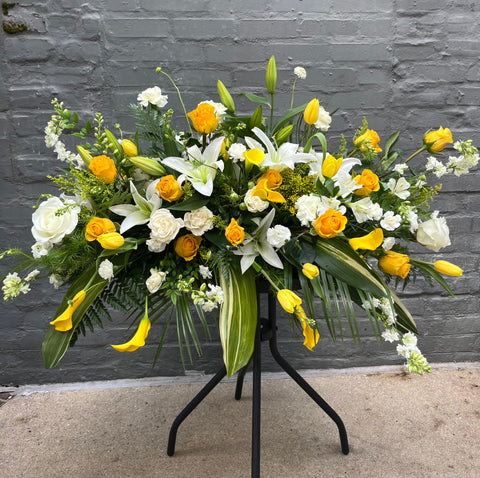 Refined Remembrance Casket Spray