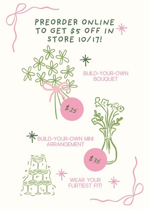 Shopiversary Party RSVP and Bouquet Building