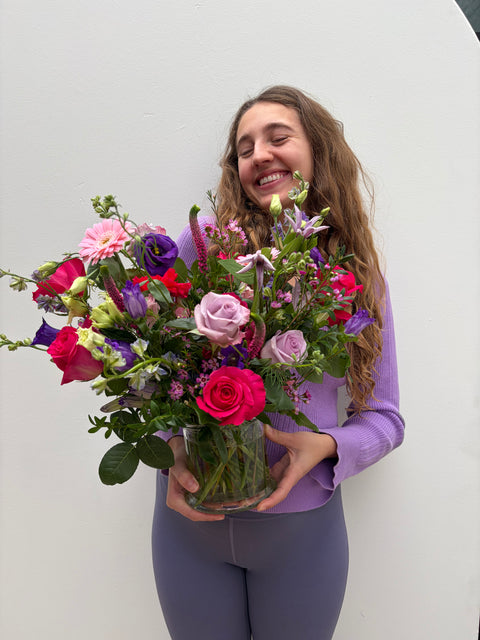 Fuchsia Royale Valentine's Arrangement